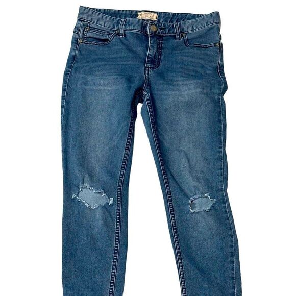 Free people High-Rise Busted Knee Skinny Jeans SIze 27 - Picture 6 of 8
